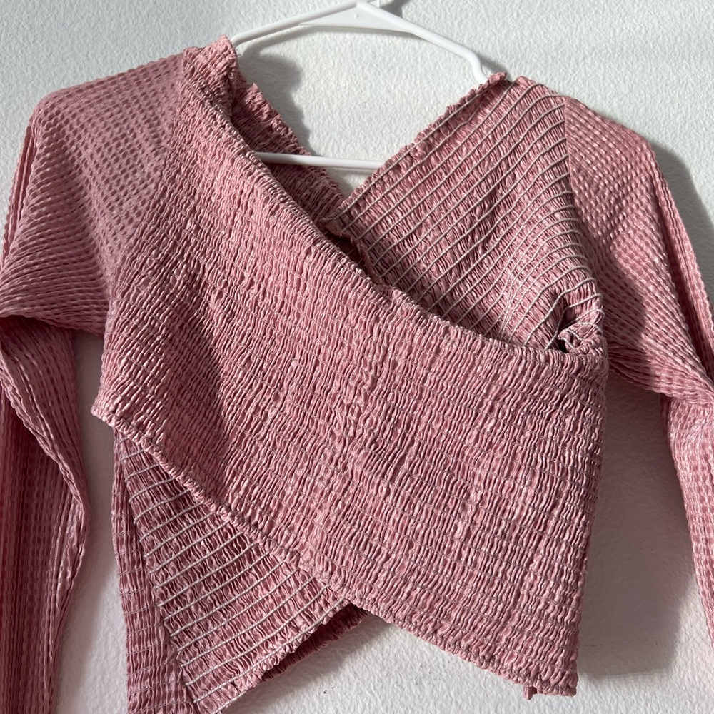 Show Me Your Mumu Connie Smocked Cross Top in Pink